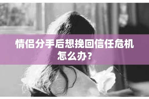 情侣分手后想挽回信任危机怎么办？