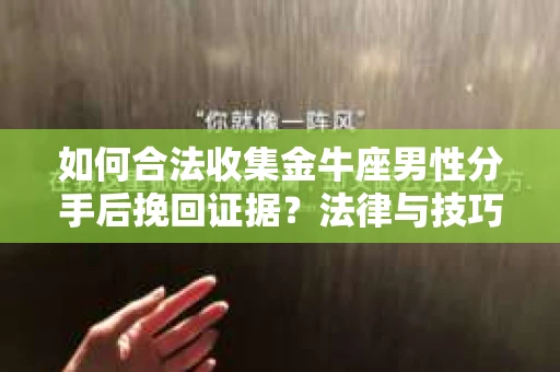如何合法收集金牛座男性分手后挽回证据？法律与技巧的双重指导