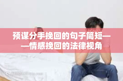 预谋分手挽回的句子简短——情感挽回的法律视角