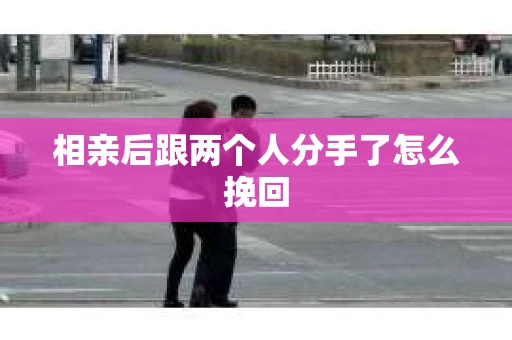 相亲后跟两个人分手了怎么挽回