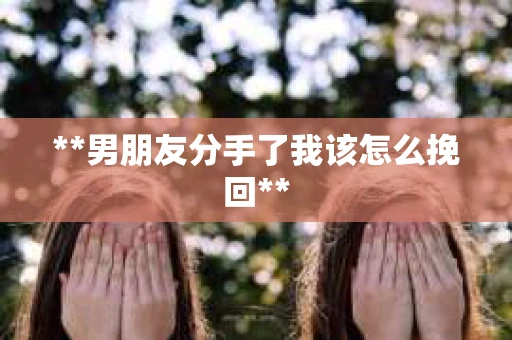 **男朋友分手了我该怎么挽回**