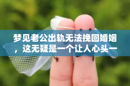 梦见老公出轨无法挽回婚姻，这无疑是一个让人心头一紧的梦境。在现实生活中，婚姻问题一直是人们关注的焦点，而梦境中的出轨，更是让人心生疑虑。那么，这样的梦境究竟预示着什么？我们又该如何面对呢？今天，就让我们一起来探讨一下这个话题。