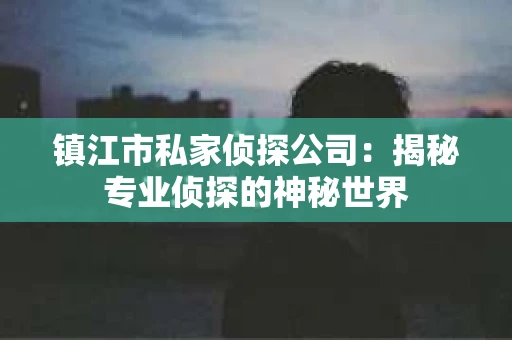 镇江市私家侦探公司：揭秘专业侦探的神秘世界