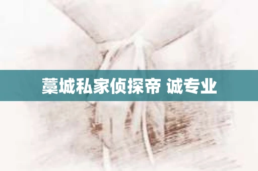 藁城私家侦探帝 诚专业