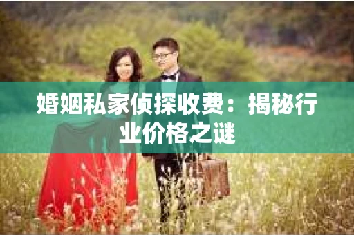 婚姻私家侦探收费：揭秘行业价格之谜