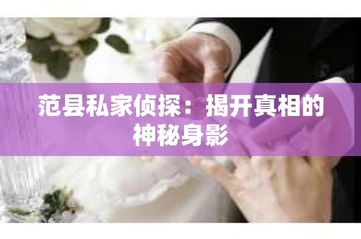 范县私家侦探：揭开真相的神秘身影