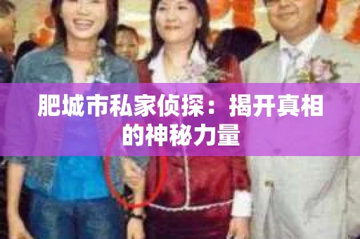 肥城市私家侦探：揭开真相的神秘力量