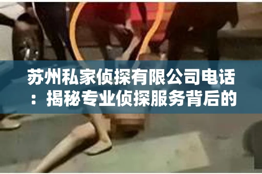 苏州私家侦探有限公司电话：揭秘专业侦探服务背后的故事