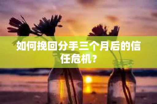 如何挽回分手三个月后的信任危机？