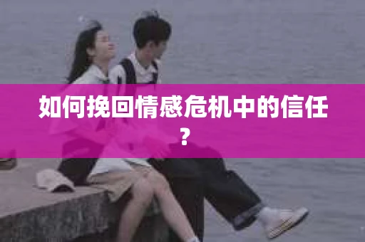 如何挽回情感危机中的信任？