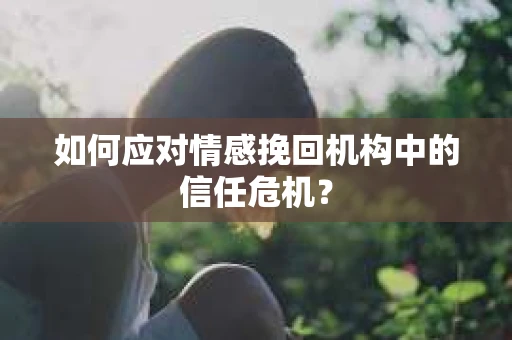 如何应对情感挽回机构中的信任危机？