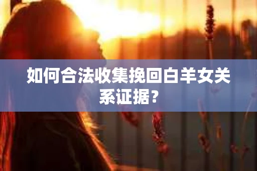 如何合法收集挽回白羊女关系证据？