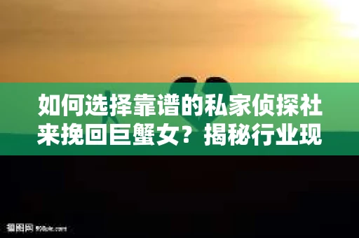 如何选择靠谱的私家侦探社来挽回巨蟹女？揭秘行业现状与陷阱，让你轻松避坑